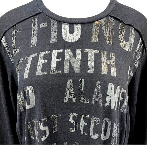 GUESS Long Sleeve Soft Logo T-Shirt Mens (L) Los Angeles Affliction Style Cotton - Picture 2 of 9